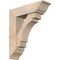 Ekena Millwork Merced Traditional Smooth Bracket w/ Offset Brace, Douglas Fir, 7 1/2"W x 26"D x 30"H BKT0806X26X30MRC01SDF - alternate 1
